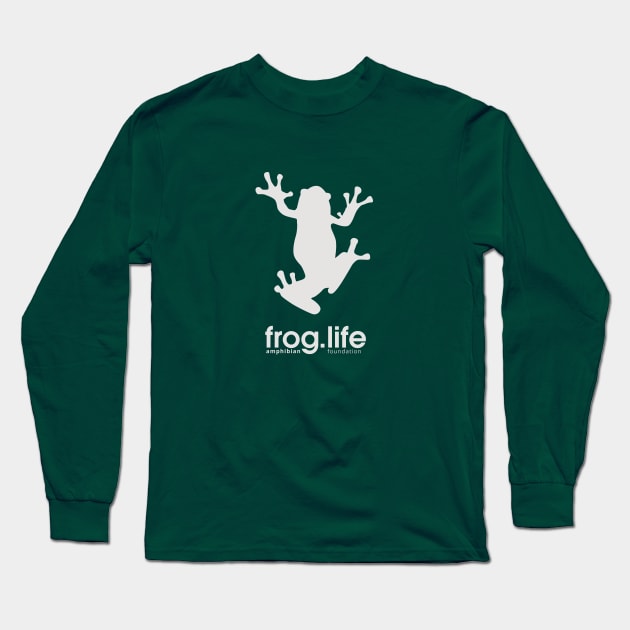 Frog.Life (Light Grey) Long Sleeve T-Shirt by amphibianfoundation